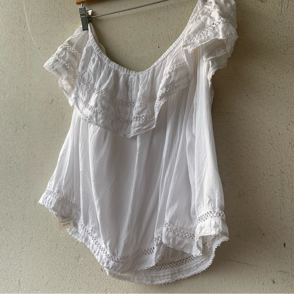 Wilfred White Ruffled Women's Top - Picture 7 of 10